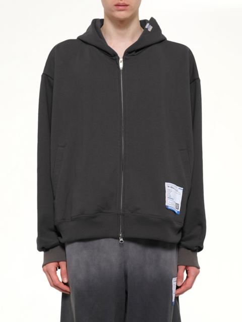 Maison MIHARAYASUHIRO Instrumental Heavy Weight Zip Hoodie in Dark Gray