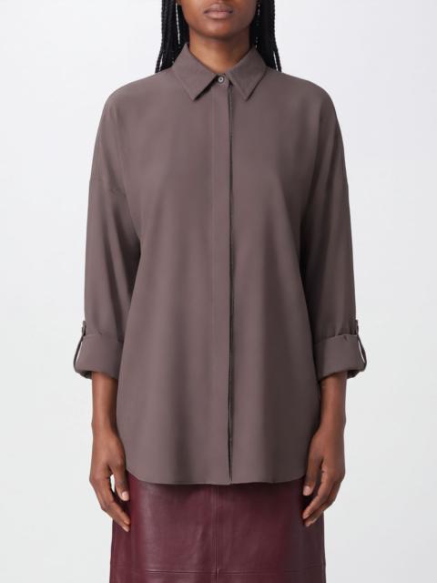 Brunello Cucinelli BRUNELLO CUCINELLI Shirt Woman color Cocoa