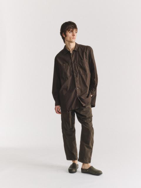 CASEY/CASEY IKLA POCKET SHIRT - L COT - EARTH