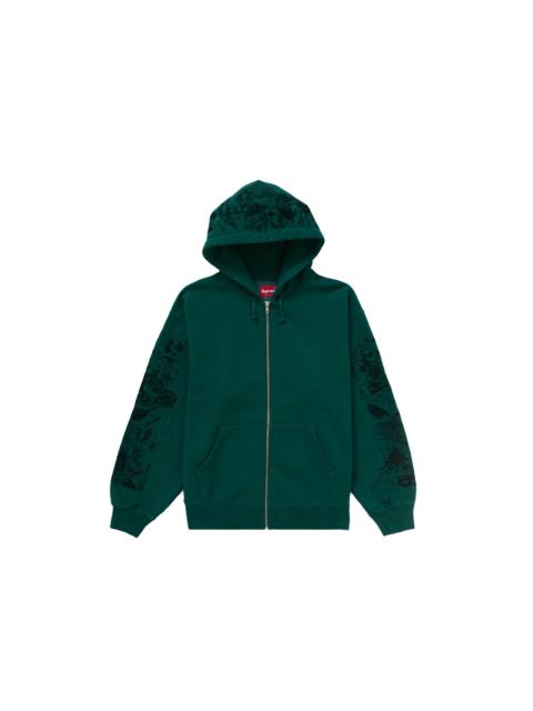Supreme AOI Zip Up Hooded Sweatshirt Teal