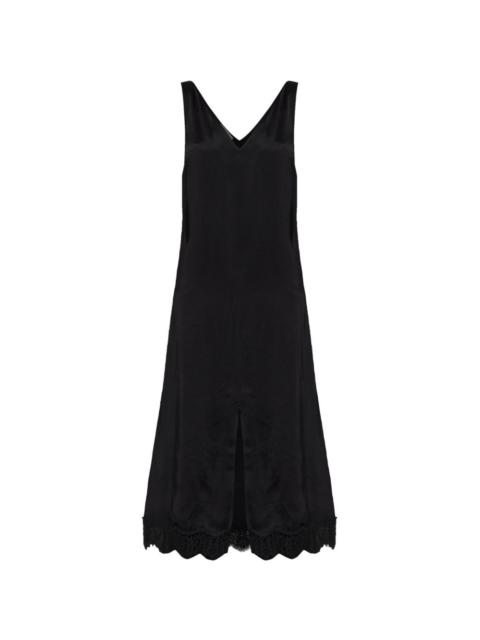 OFFICINE GÉNÉRALE Liara V-neck lace dress