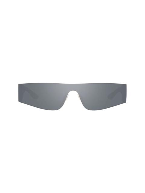 BALENCIAGA Mono rectangle-frame sunglasses
