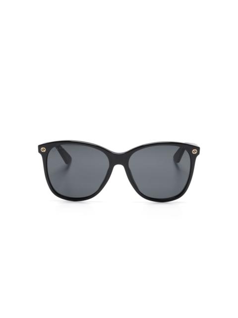 GUCCI oversized-frame tinted sunglasses