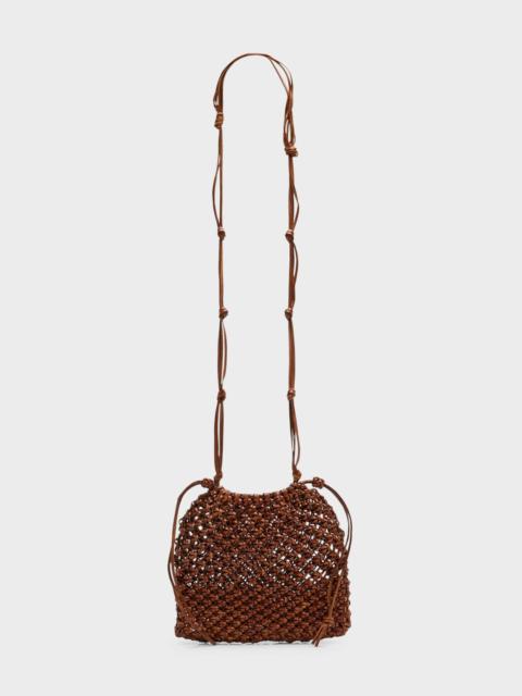 ULLA JOHNSON Tulia Knotted Leather Crossbody Bag