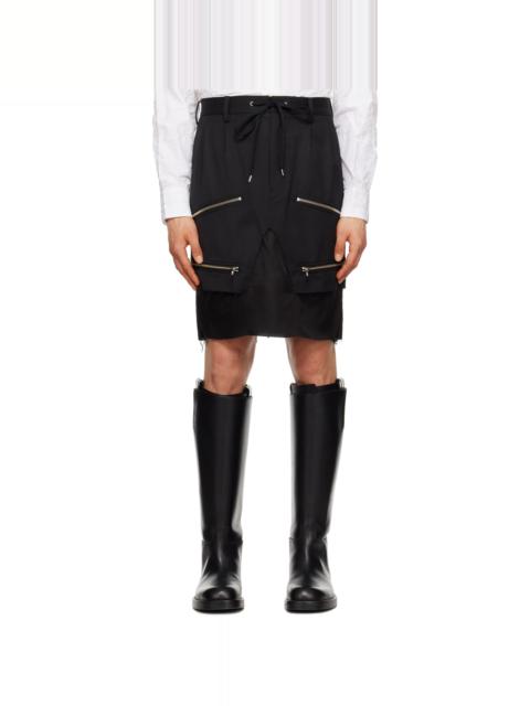 TAKAHIROMIYASHITA TheSoloist. Black Zip Shorts