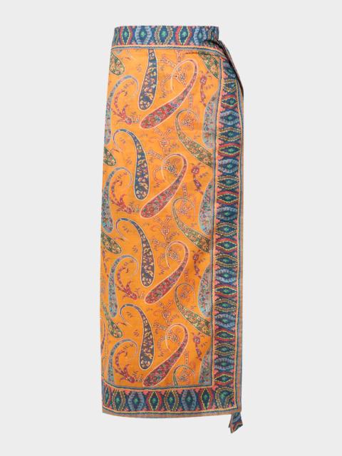 Etro Paisley Maxi Wrap Skirt