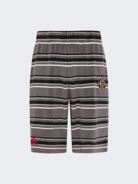 Martine Rose Sweat Shorts Grey Stripe