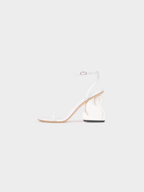A.W.A.K.E. MODE BETA SHOES WITH SWAN HEEL WHITE