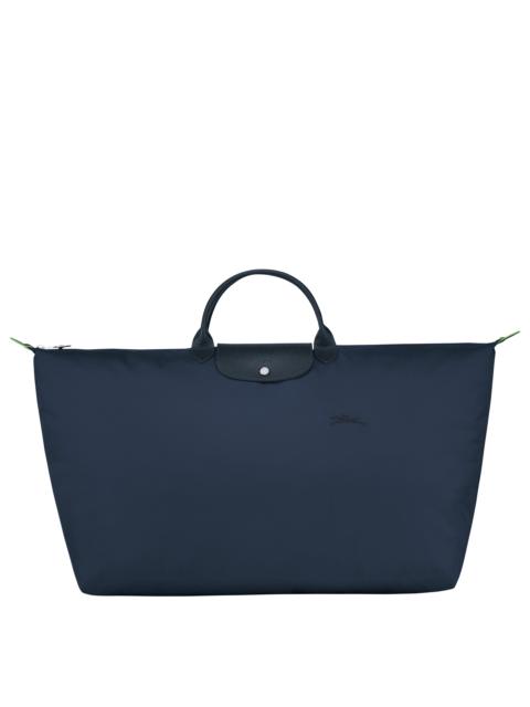 Le Pliage Green M Travel bag Navy - Recycled canvas