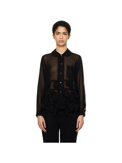 BLACK COMME des GARÇONS Black Georgette Blouse
