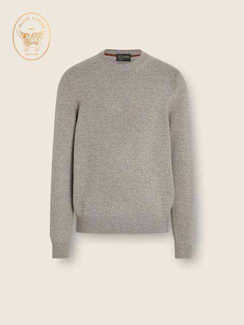 ZEGNA LIGHT TAUPE MÉLANGE VELLUS AUREUM CREWNECK