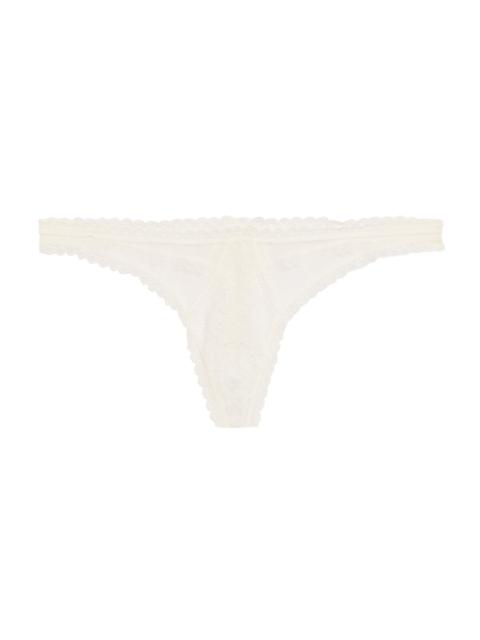 KIKI DE MONTPARNASSE Women's Dahlia Lace Thong - Ivory