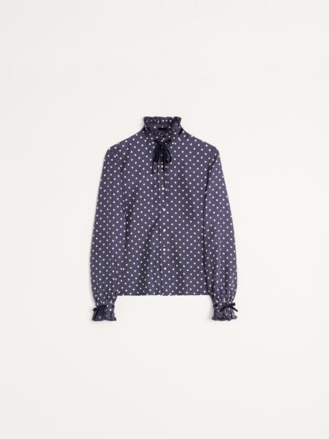 TWILL SHIRT WITH PLUS DE POIS PRINT