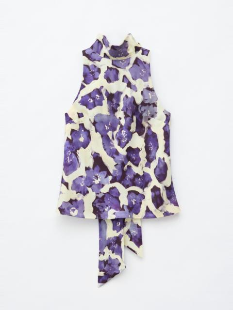 & Other Stories Scarf-Neck Silk Top