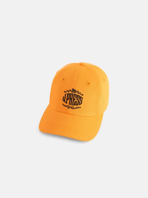 J. PRESS MADE-IN-USA ORANGE J. PRESS EMBROIDERED LOGO DAD HAT