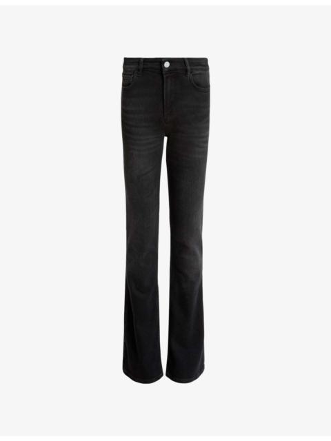 ALLSAINTS Haldan Slim-Fit Boot-Cut Stretch-Denim Jeans