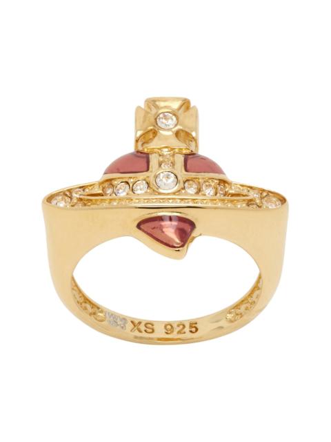Vivienne Westwood New Diamante Heart Ring