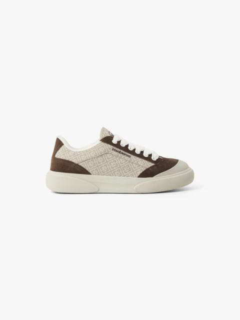 CASABLANCA Men's Brown & Beige Monogram Del Mar Sneaker | Casablanca Paris