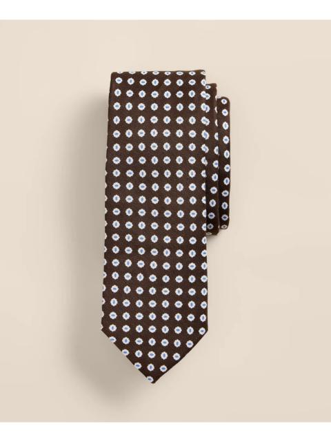 Brooks Brothers Silk Linen Flower Tie