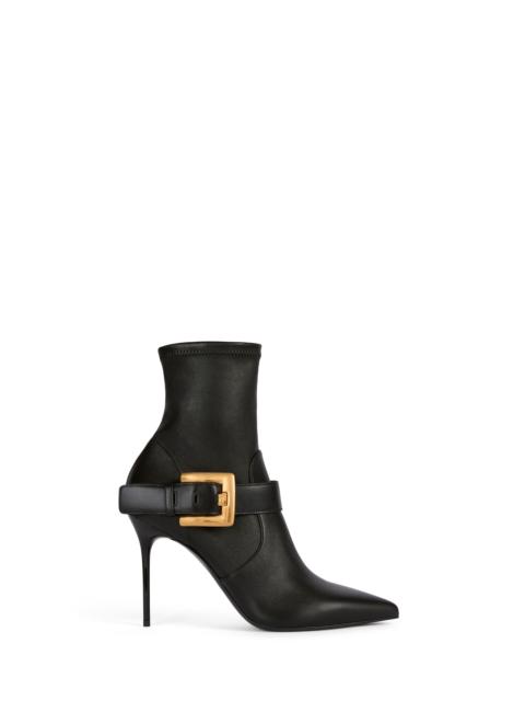 Balmain Anthem stretch leather ankle boots
