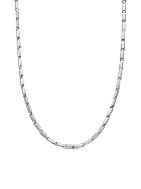 DAVID YURMAN Men's Faceted Link Necklace in Sterling Silver - Silver