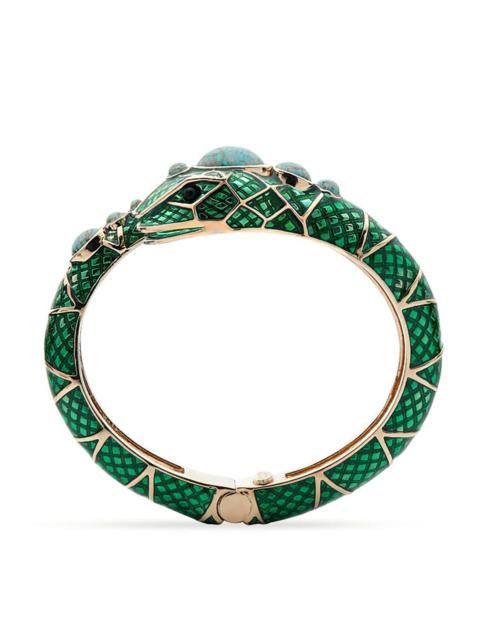 AQUAZZURA Serpente Bangle Bracelet - Emerald