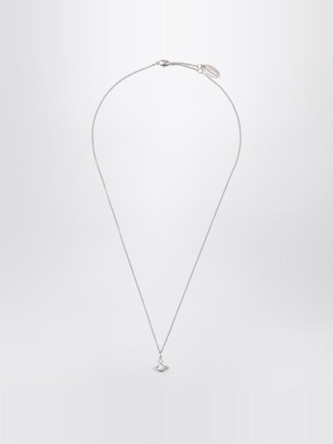 Vivienne Westwood Platinum Orb pendant necklace with crystal