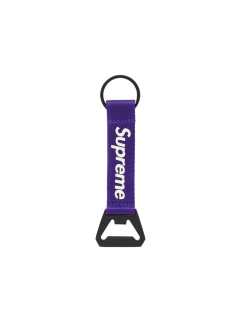Supreme Supreme Bottle Opener Webbing Keychain Purple