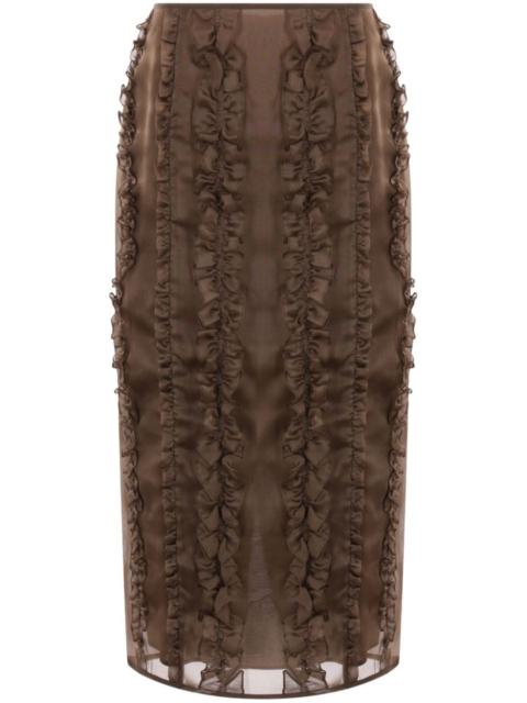 CECILIE BAHNSEN Ocean midi skirt