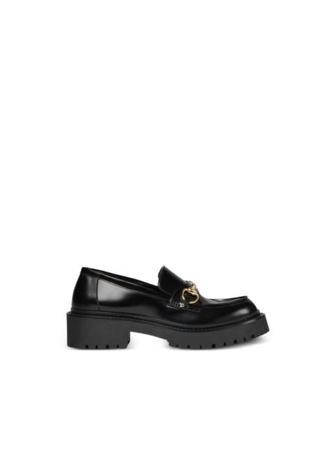 GUCCI Horsebit lug-sole loafers