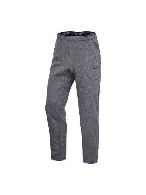 Nike Men's Nike Solid Color Small Logo Fleece Casual Training Sports Pants/Trousers/Joggers Gray CZ4350-0
