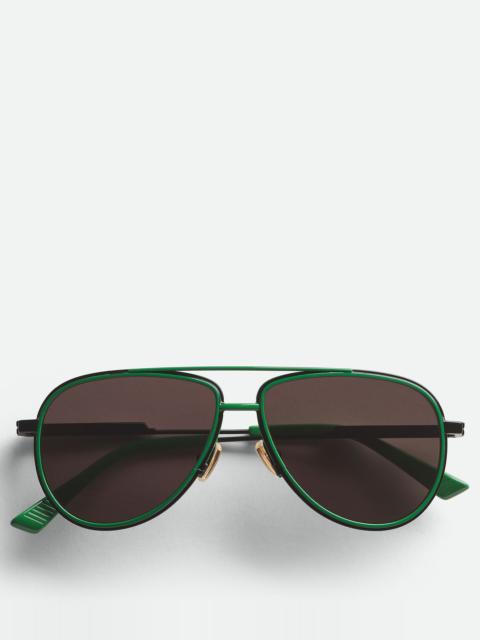 Rim Aviator Sunglasses