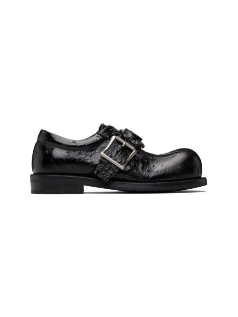 Martine Rose Black O-Ring Bulb Toe Loafers