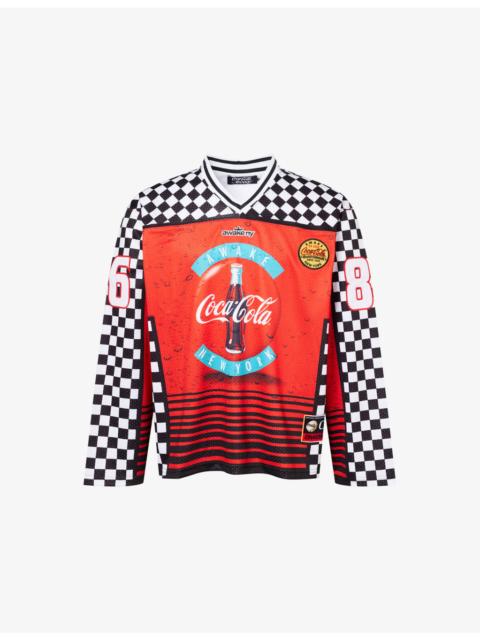 AWAKE NY Awake NY x Coca Cola Hockey Long-Sleeves Woven T-Shirt