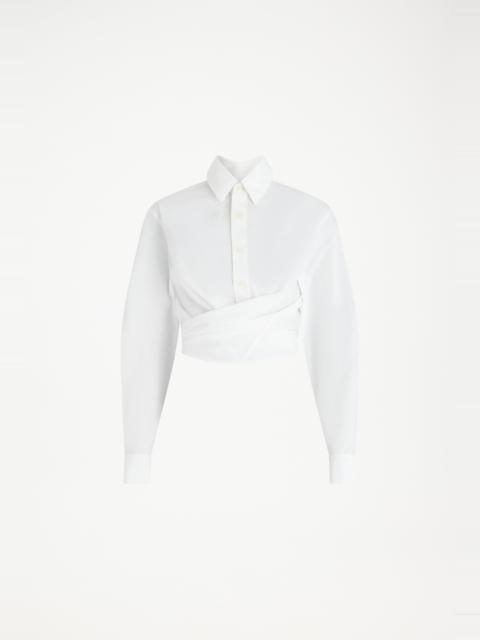 Jean Paul Gaultier THE CROPPED CACHE-CŒUR SHIRT