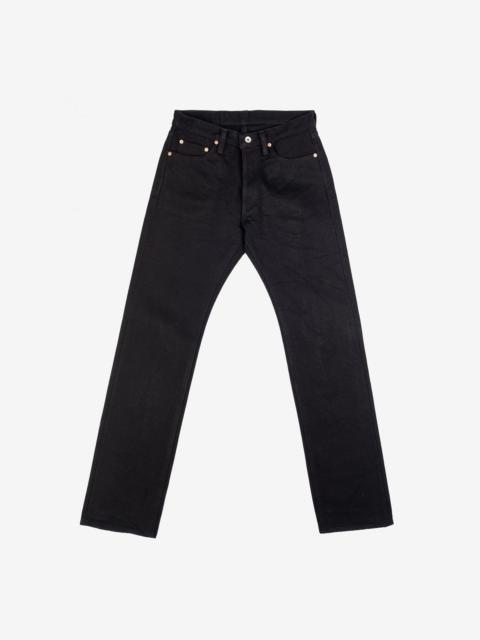 IH-634S-SBG 21oz Selvedge Denim Straight Cut Jeans -  Superblack (Fades To Grey)