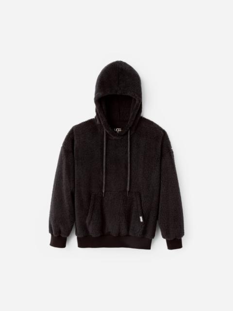 UGG ® Women's Loyra Sherpa Hoodie Fleece in Ink Black