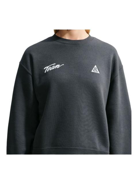 Nike (WMNS) Nike x ACG Tuff Fleece Sweatshirt 'Dark Smoke Grey White' IU8168-070