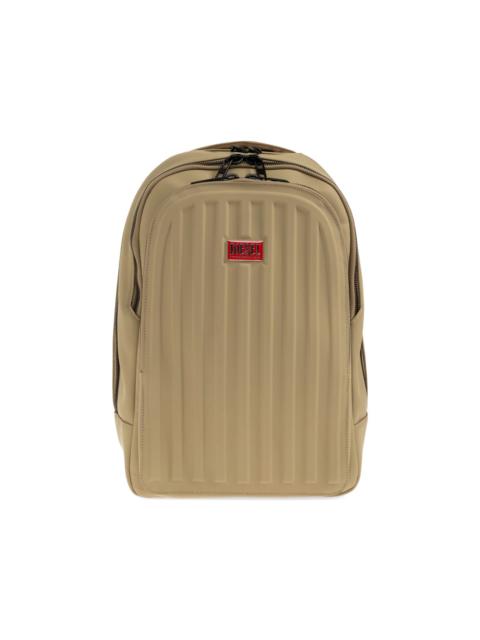 Diesel ribbed logo-plaque backpack