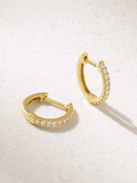 ANITA KO Huggies 18-karat Gold Diamond Earrings