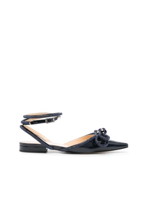 MACH & MACH Double Bow ballerina shoes