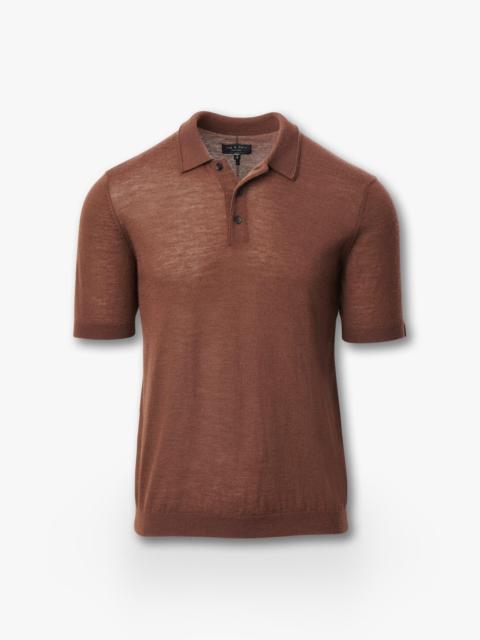 rag & bone Downing Lightweight Cashmere Polo