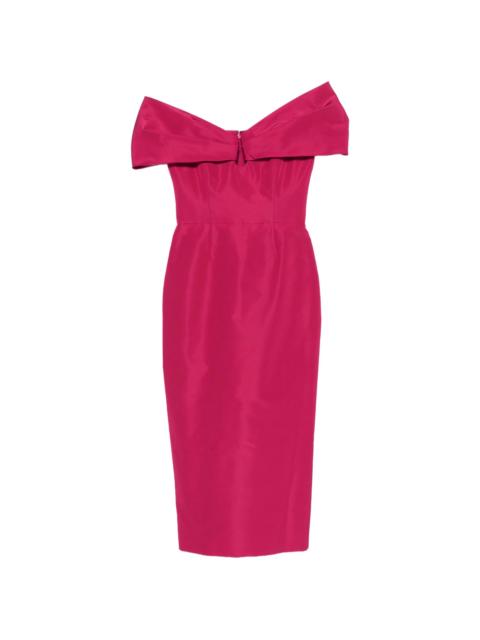 CAROLINA HERRERA Carolina Herrera Off-shoulder Midi Dress