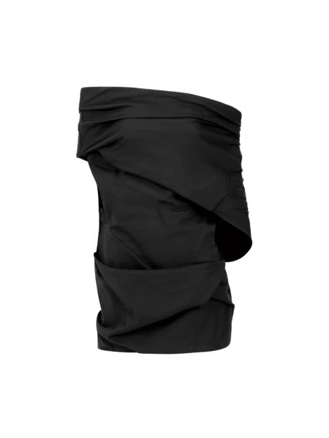 entire studios MOULDED TOP BLACK SATEEN