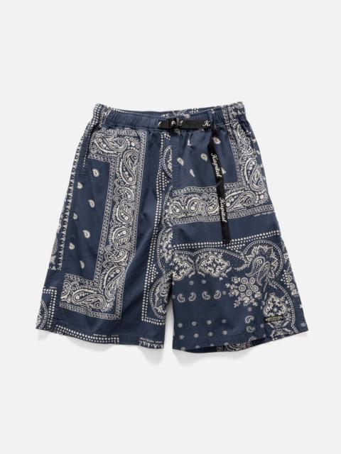 Kapital Combed Burberry RAT BRAND Bandana Patchwork EASY Short Pants Aubergine