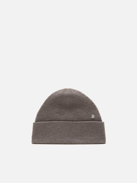Acne Studios Wool beanie with rivet - Warm Grey Melange