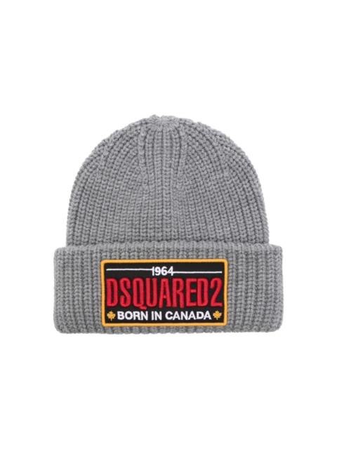 DSQUARED2 logo-patch beanie