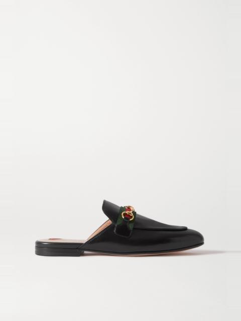 GUCCI Princetown horsebit-detailed leather slippers