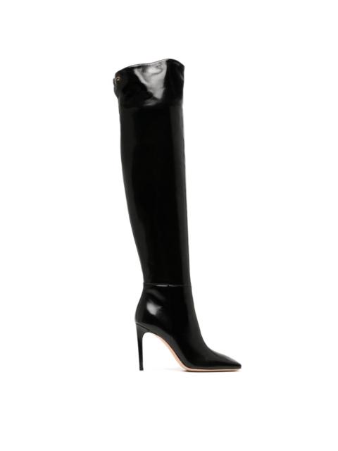 Gianvito Rossi Christina Cuissard 95mm leather boots