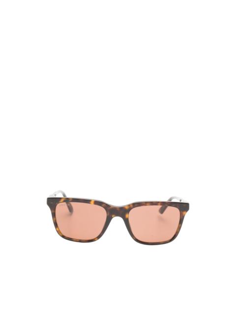 GUCCI tortoiseshell-effect square-frame sunglasses